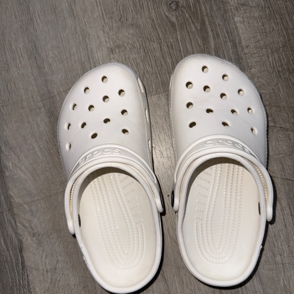 CROCS Kids Classic White Clogs